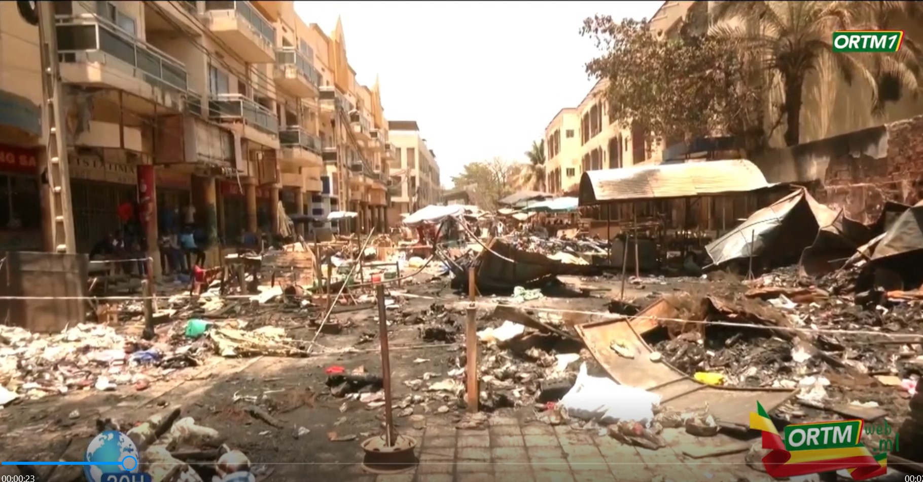 Incendie au grand marché de Bamako : Aucune perte humaine, mais d’importants dégâts matériels
